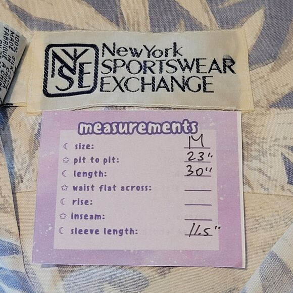 Lot (2) Hawaiian Silk Shirts Size M 100% Aloha Floral Pastel Blue - Picture 4 of 16